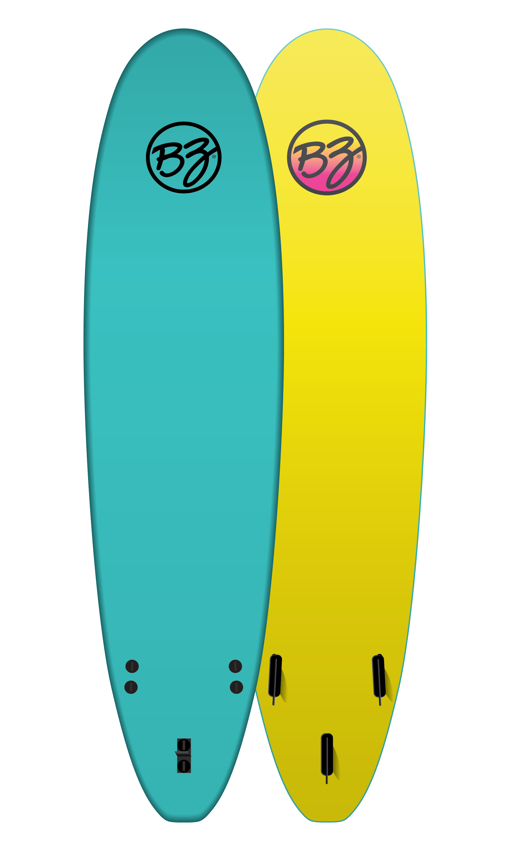 BZ 6ft, 7ft Soft Deck Surfboard - BZ proboard